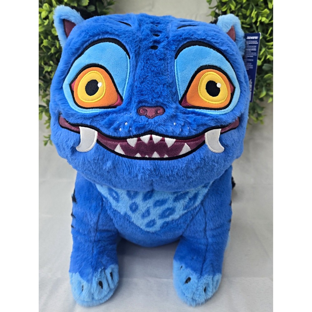 Jazwares K-Pop Demon Hunters Derpy Tiger Plush 12" Netflix Blue Monster NWT